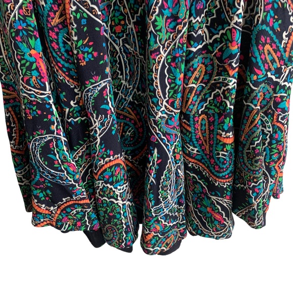 Anthropologie Maeve Maplewood Neon Paisley Dress - Picture 10 of 12